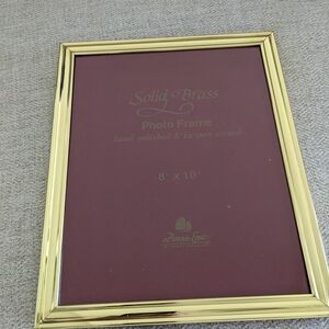 Solid Brass Photo Frame by 8" x 10"